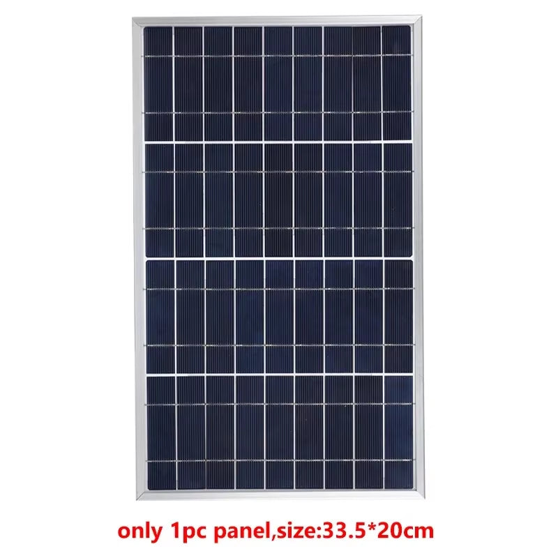 300W/600W Solar Panel Kit Complete 12V Polycrystalline USB Power Portable Outdoor Rechargeable Solar Cell Solar Generator