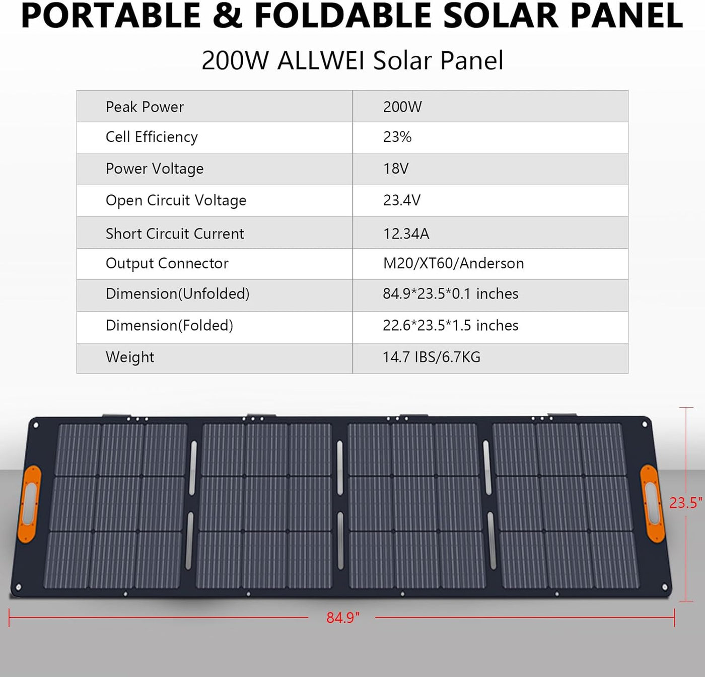 200W Portable Solar Panel & Power Station Kit - Off-Grid Power
