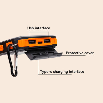 Xiaomi 200000Mah Solar Power Bank Portable Large Capacity Charger Compatible USB-A and USB-C with Flashlight for Xiaomi Iphone